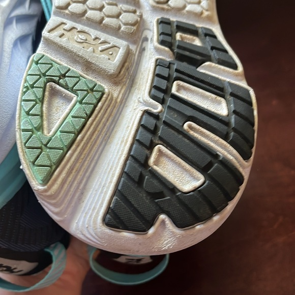 Hoka One One Womens Sneakers size 8.5m in Navy and Aqua - Picture 6 of 6